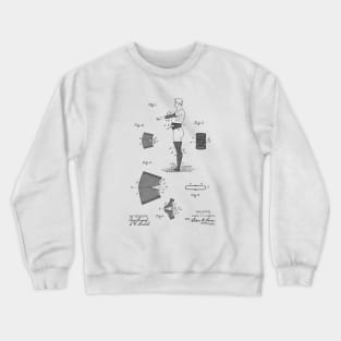 Elastic Bandage Vintage Patent Hand Drawing Crewneck Sweatshirt